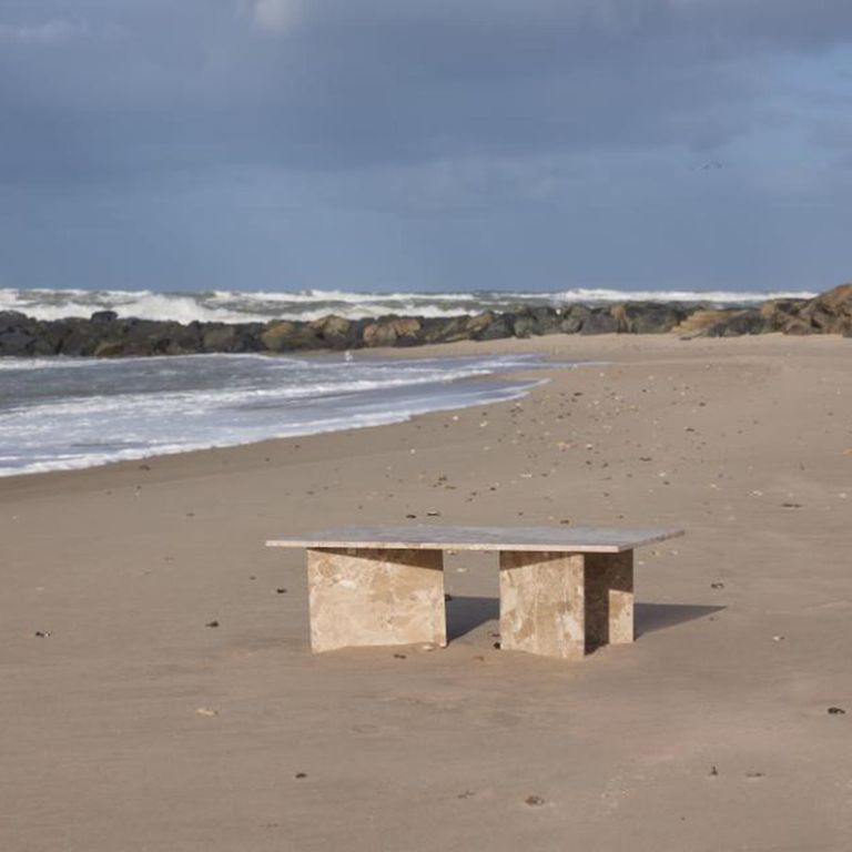 Vega Coffee Table - Latte Brown Marble