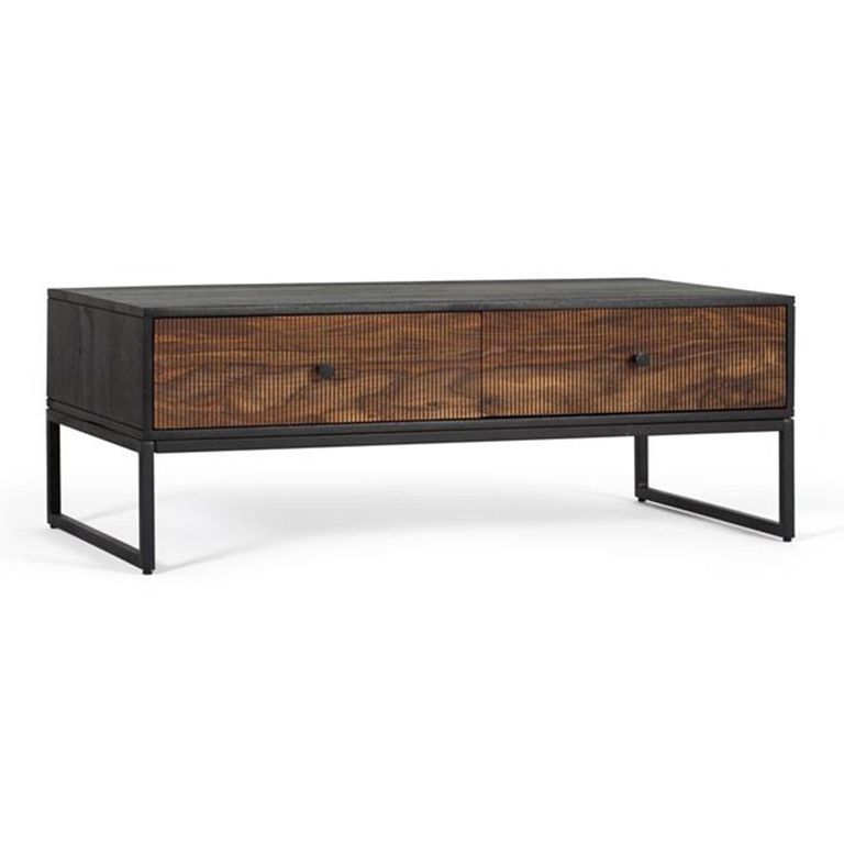 Venedocia Coffee Table - 2 Drawer - Mango Wood