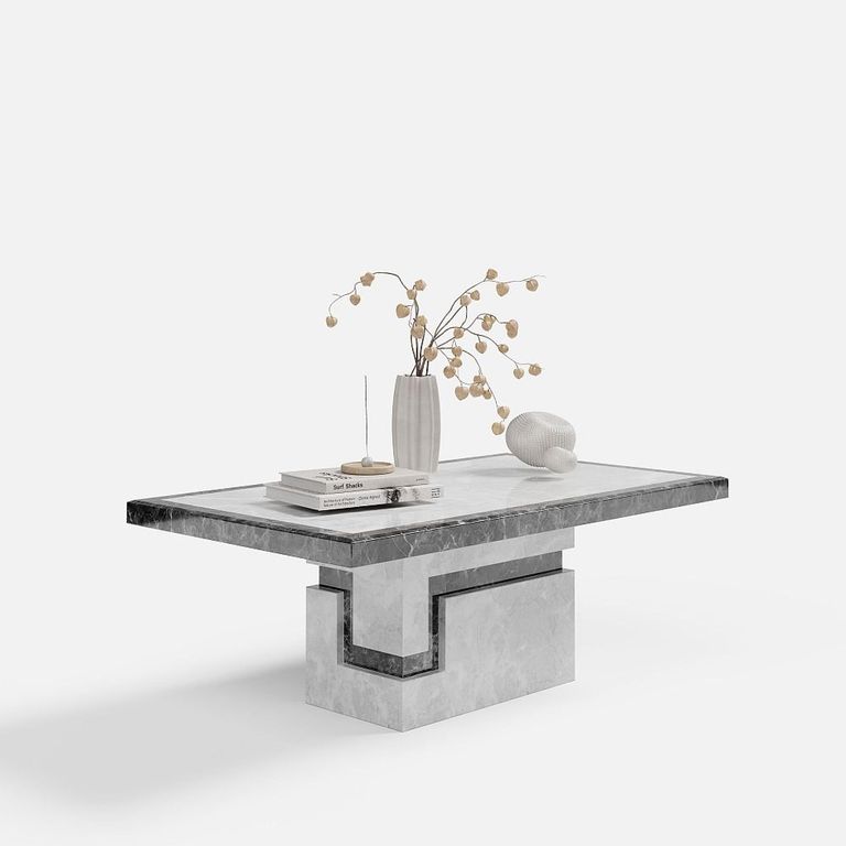 Venice Armani Grey Engineered Marble Coffee Table