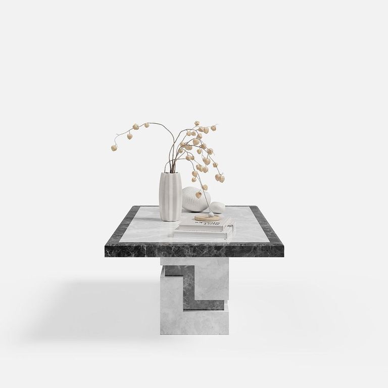 Venice Armani Grey Engineered Marble Coffee Table