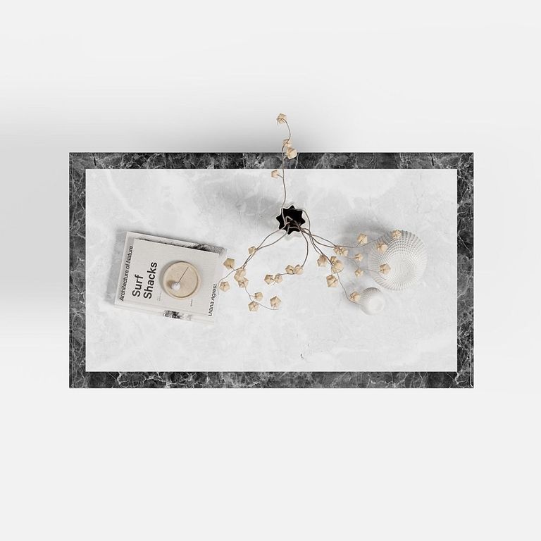 Venice Armani Grey Engineered Marble Coffee Table