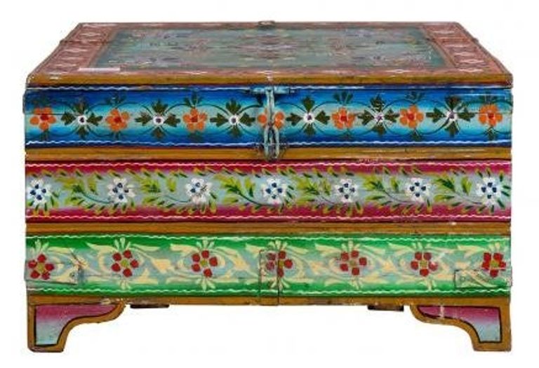 Vintage Kufri Hand Painted Coffee Table