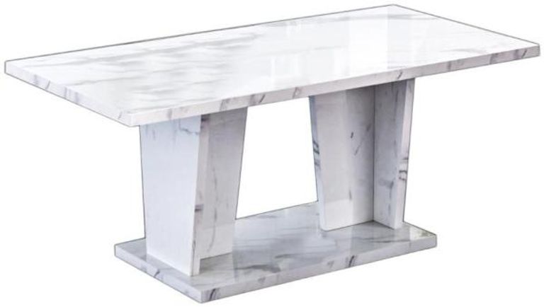 Vittoria White Italian Coffee Table