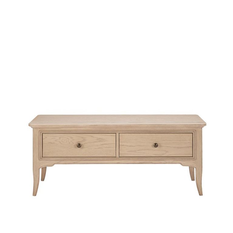 Toulon Coffee Table - 2 Drawer - Oak