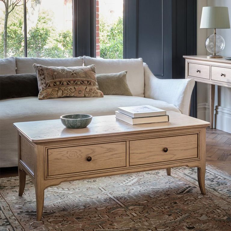 Toulon Coffee Table - 2 Drawer - Oak