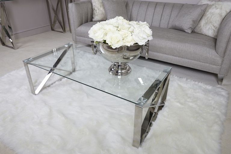 Zenith - Coffee Table - Glass and Chrome