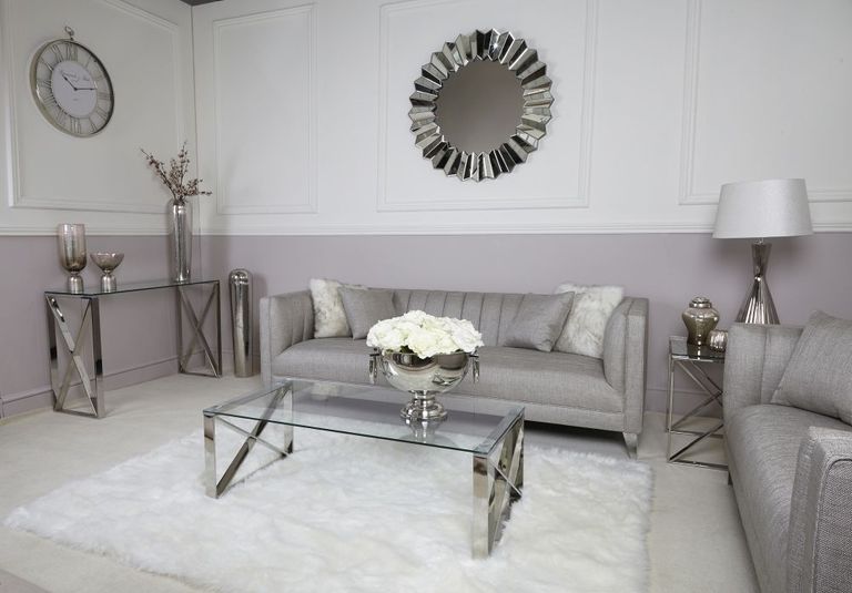 Zenith - Coffee Table - Glass and Chrome