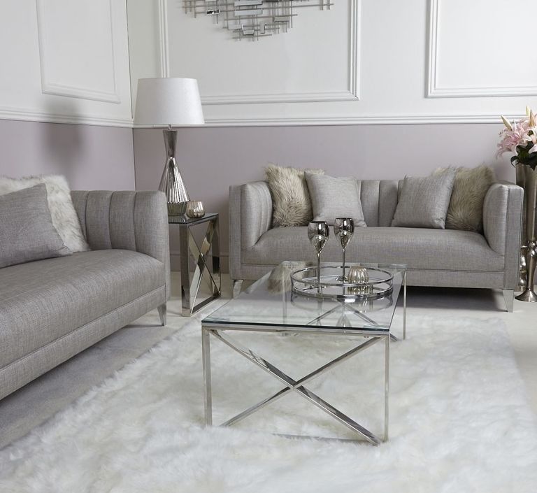 Zenith - Coffee Table - Glass and Chrome