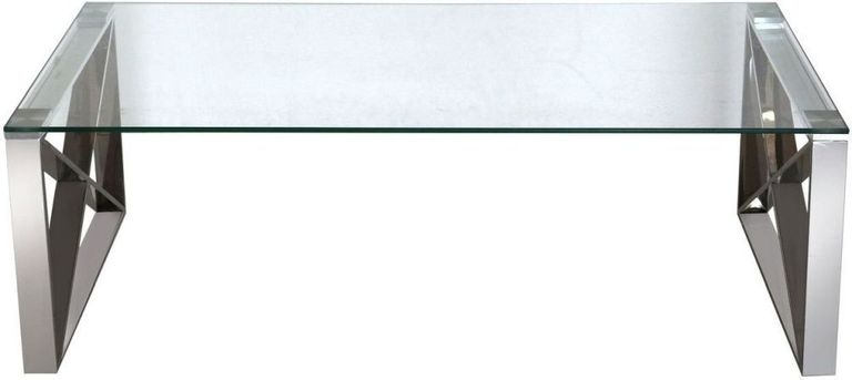 Zenith - Coffee Table - Glass and Chrome