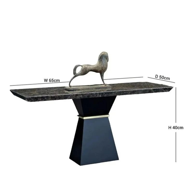 Clepsy Plus Occasional Table - Marble with Wooden Base - Variation Available