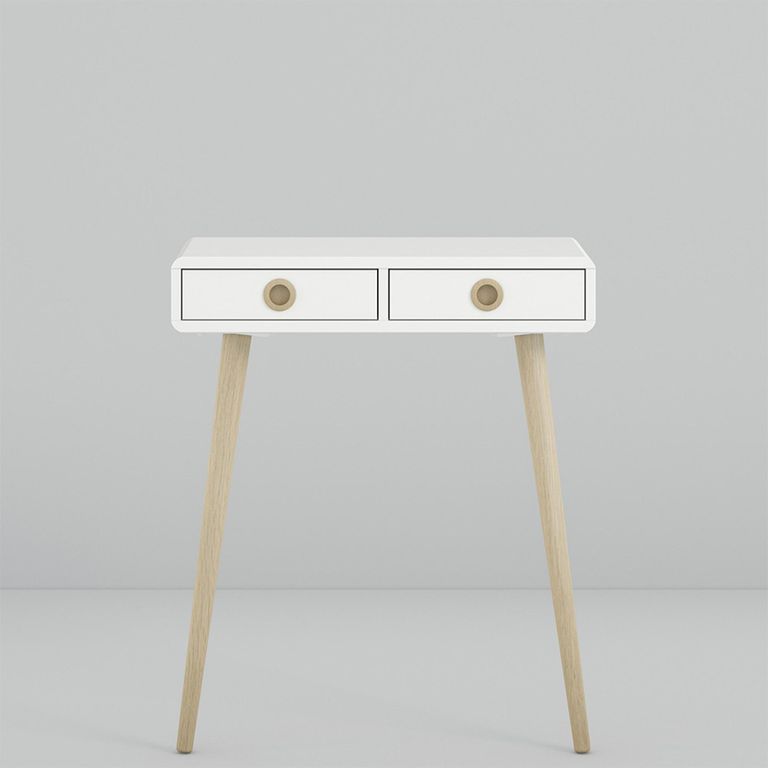 Softline Console Table - 2 Drawer - Off White
