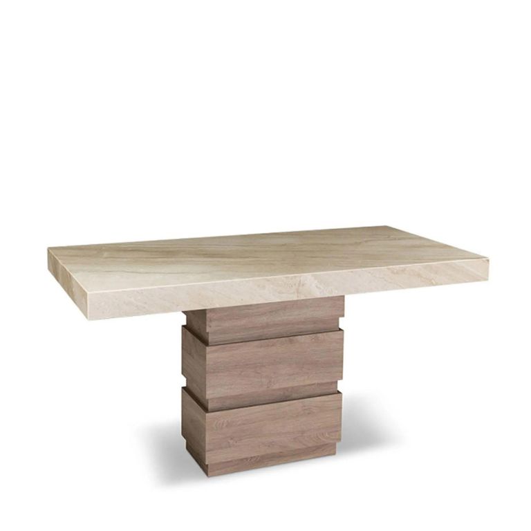 Goya Console Table - Marble Top - with Pedestal Base - 160cm - Variation Available