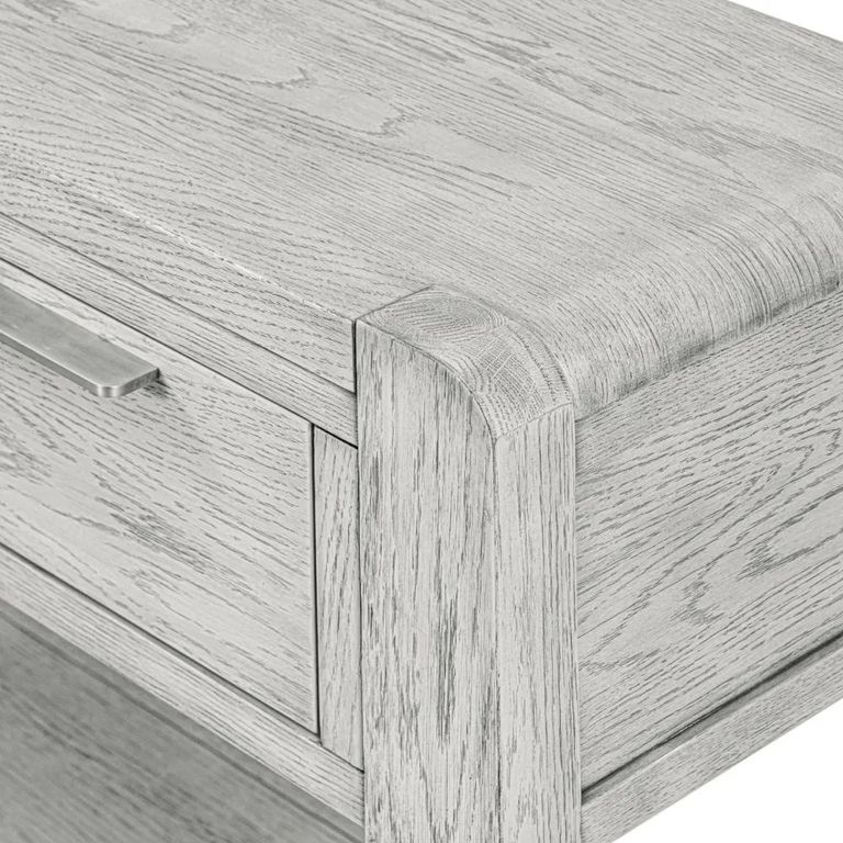 Amsterdam Console Table - 2 Drawer - Grey Washed Oak