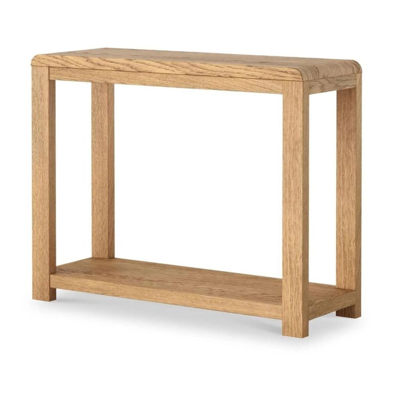 Thurlestone Curved Console Table - Oak