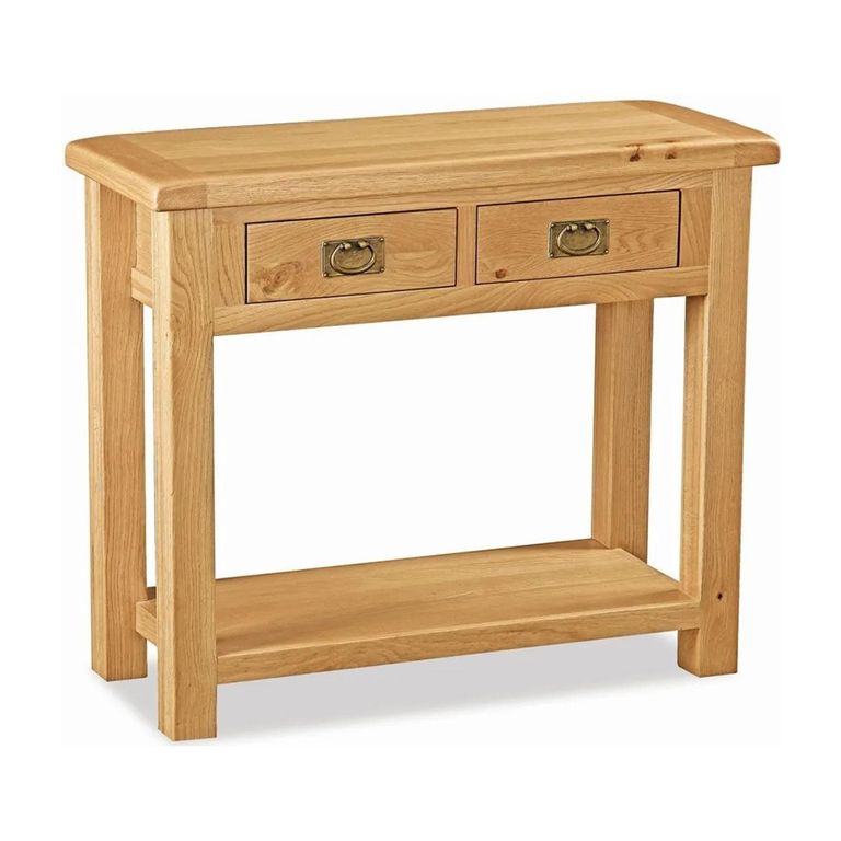 Salisbury Premium Console Table - 2 Drawer - Oak