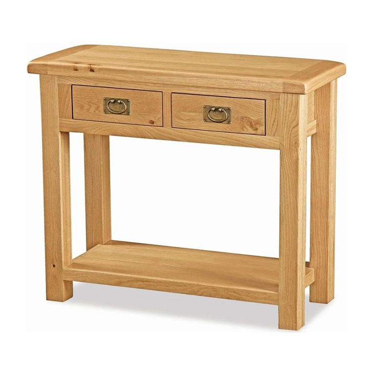 Salisbury Premium Console Table - 2 Drawer - Oak