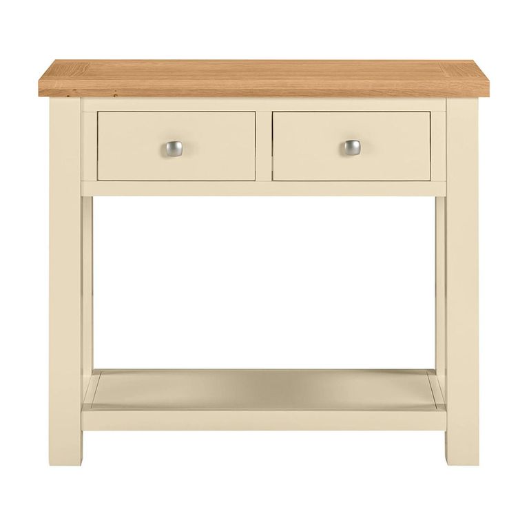 Lundy Console Table - 2 Drawer - Ivory Painted