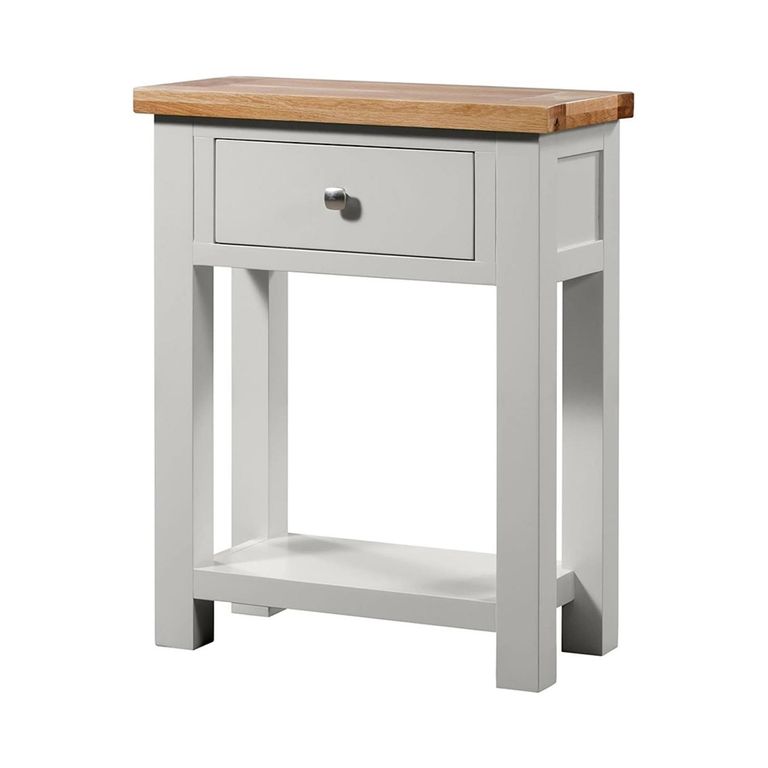 Lundy Console Table - 1 Drawer - Grey Painted