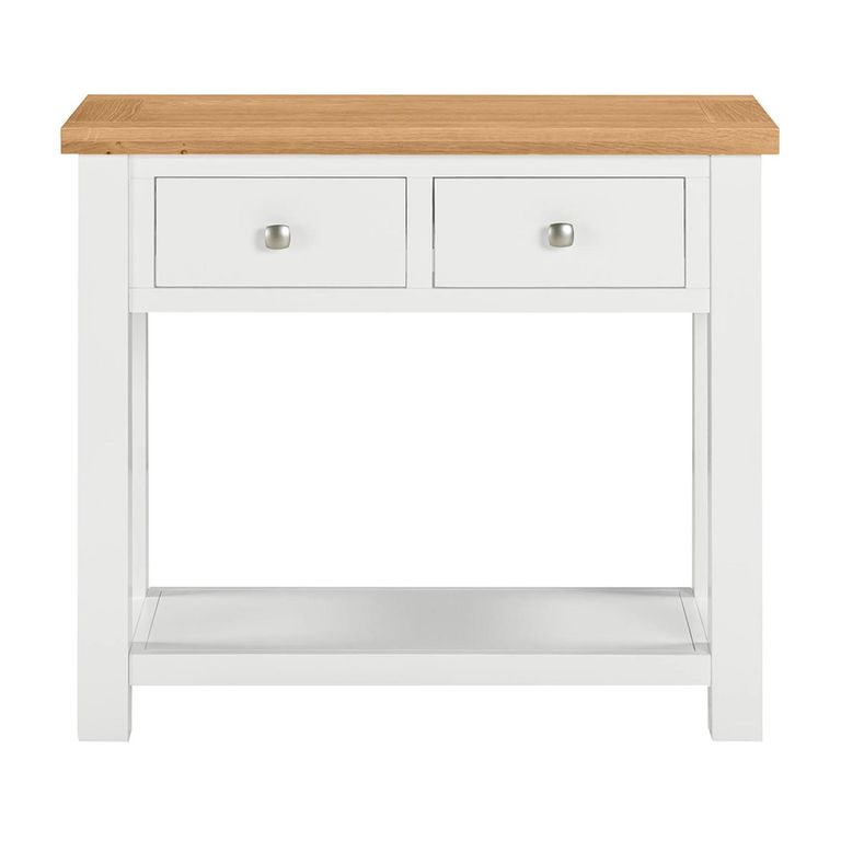 Lundy Console Table - 2 Drawer - White Painted