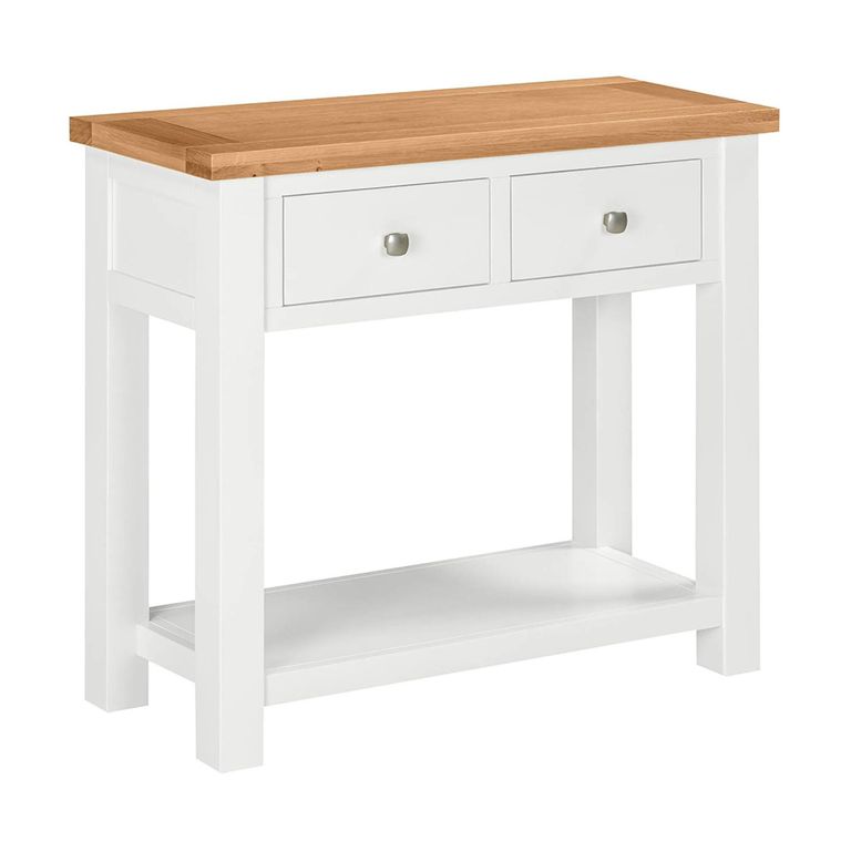 Lundy Console Table - 2 Drawer - White Painted
