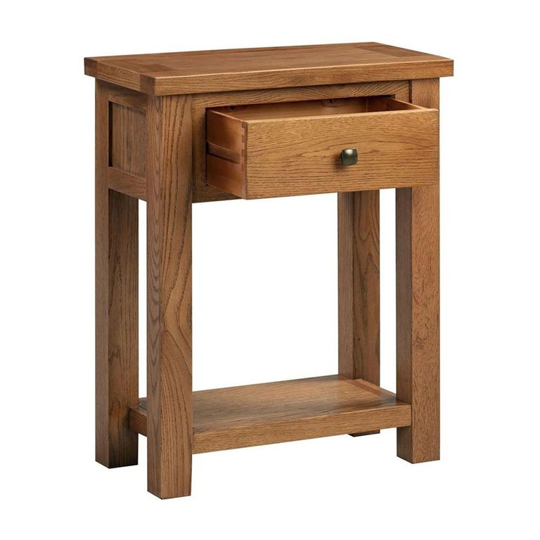 Original Console Table - 1 Drawer - Rustic Oak
