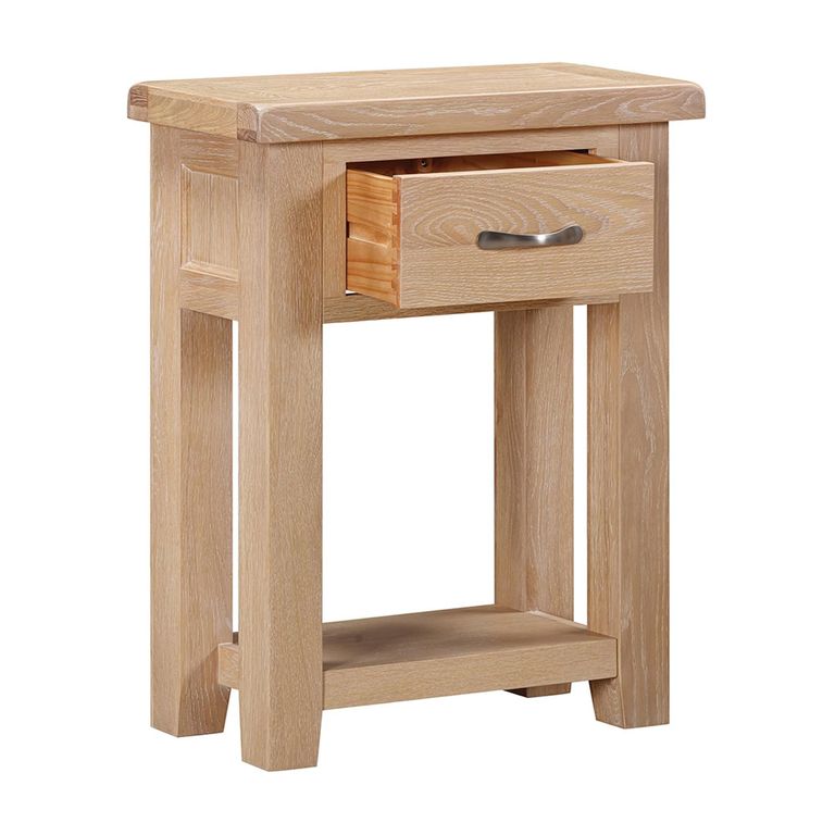 Wilmont Console Table - 1 Drawer - Oak