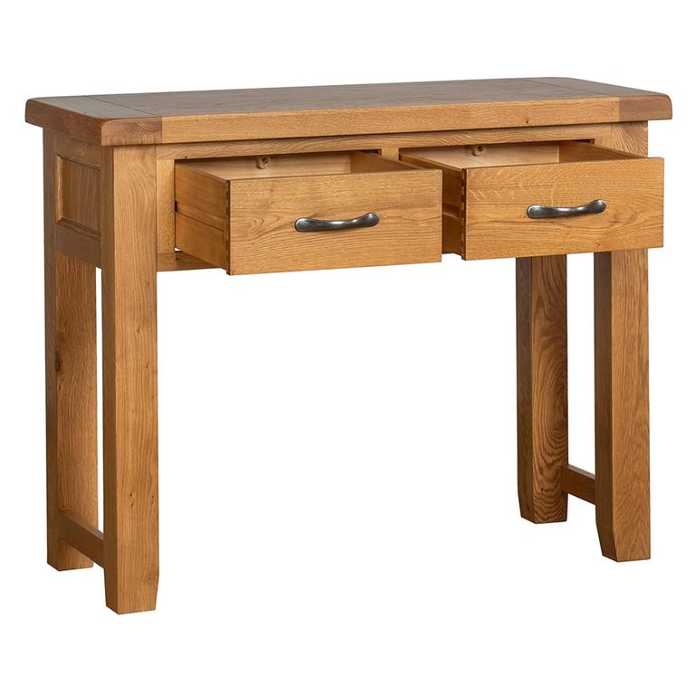 Somer Console Table - 2 Drawer - Oak