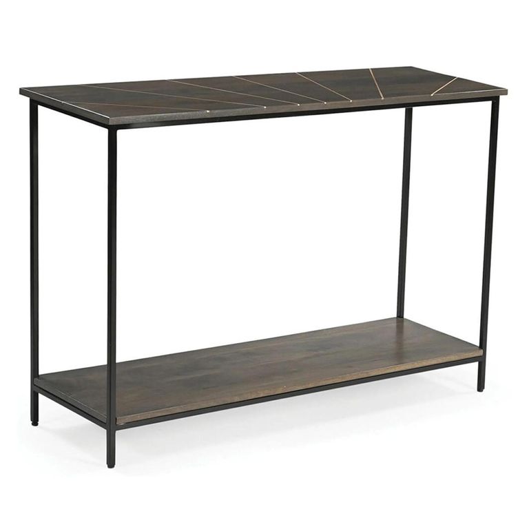 Fowey Console Table - Dark Brown Mango Wood