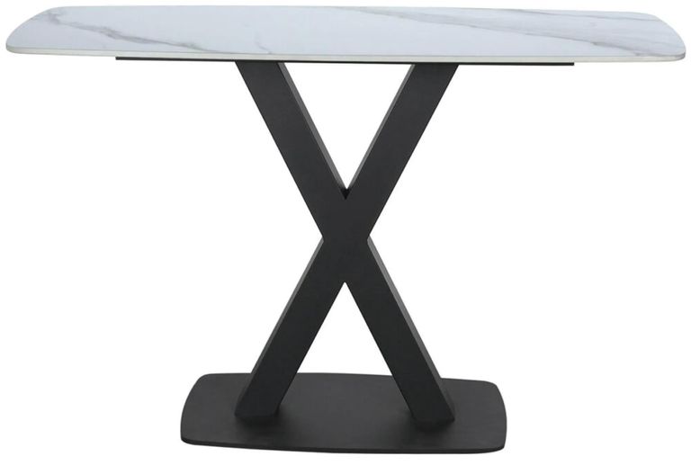 Vernal Console Table - White Sintered Stone