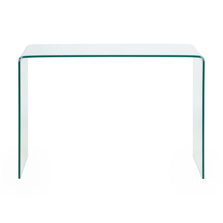 Amalfi Bent Glass Console Table - 110cm