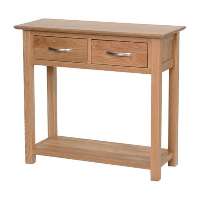 Nimbus Console Table - 2 Drawer - Oak