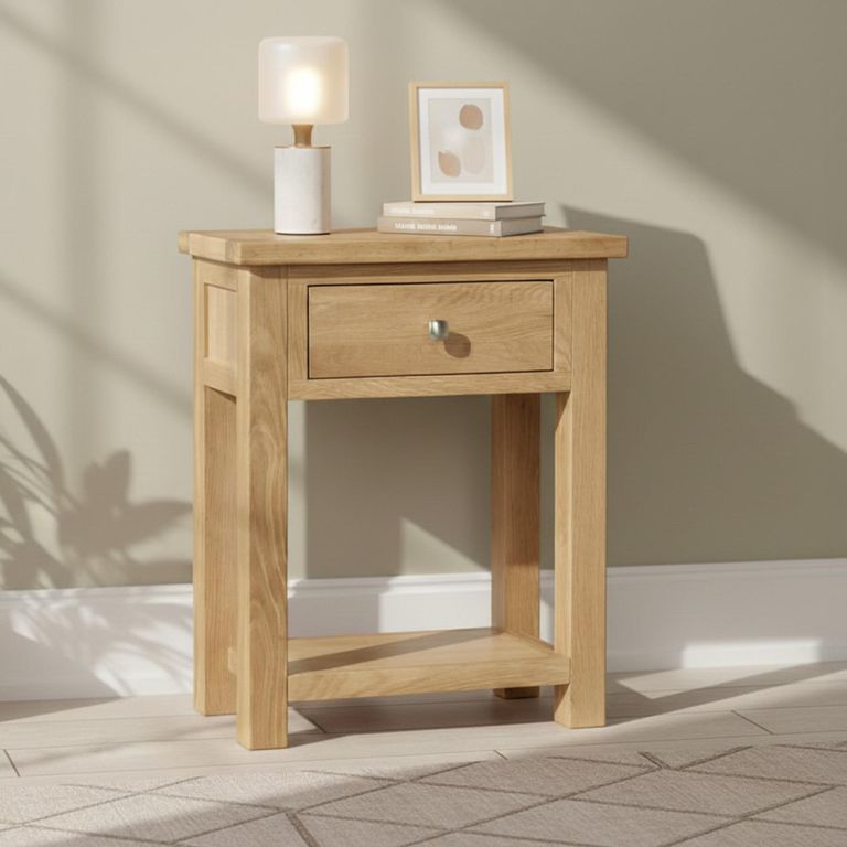 Appleby Console Table - 1 Drawer - Small - Oak