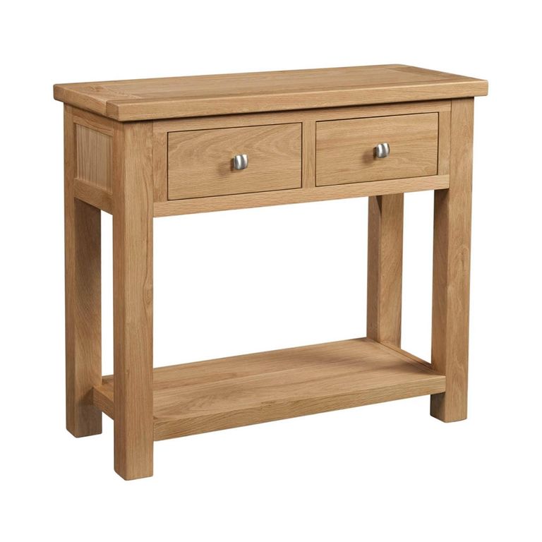 Appleby Console Table - 2 Drawer - Small - Oak