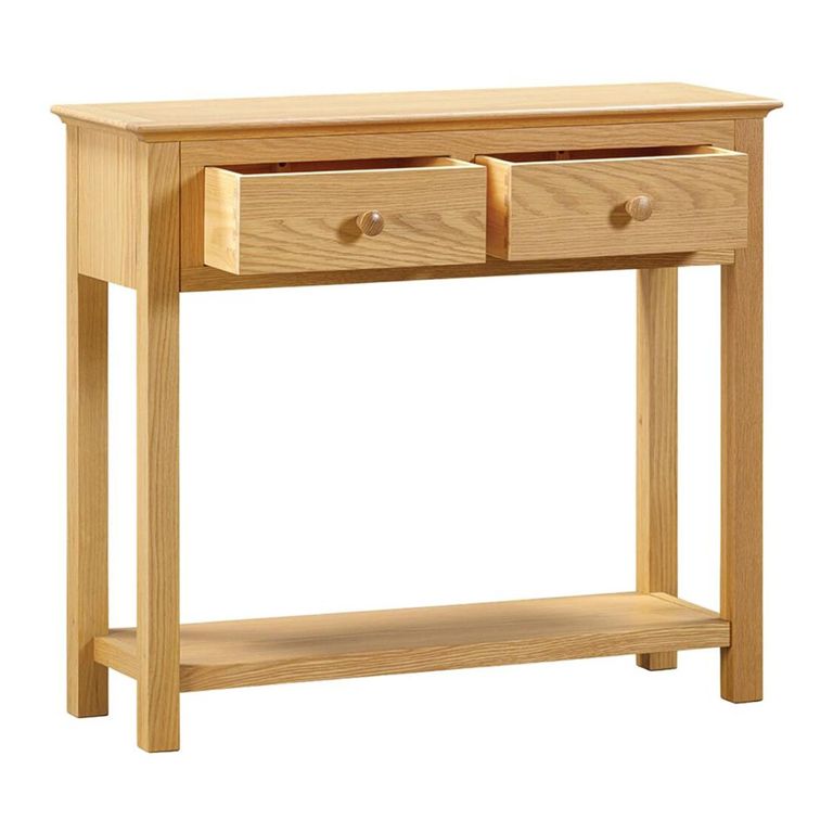 Arlington Console Table - 2 Drawer - Oak