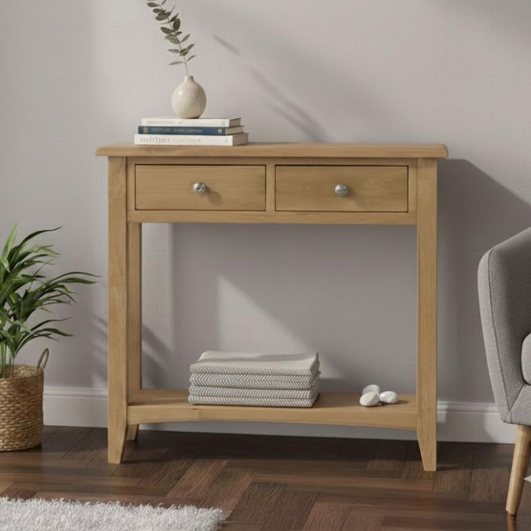 Kilkenny Console Table - 2 Drawer - Oak