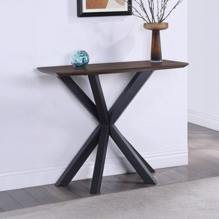Nevada Console Table - Curved Top Wood