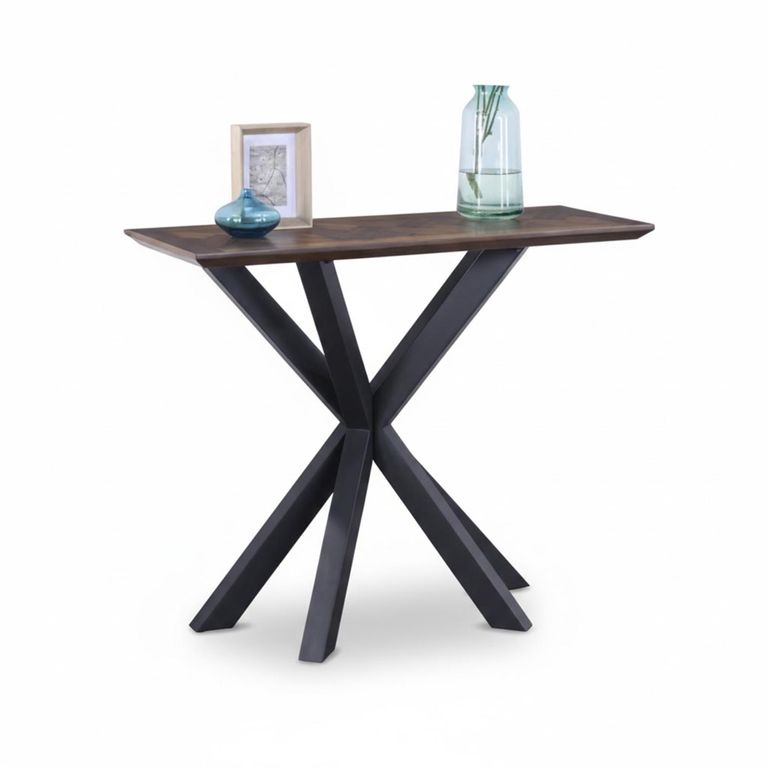 Nevada Console Table - Parquet Top Wood