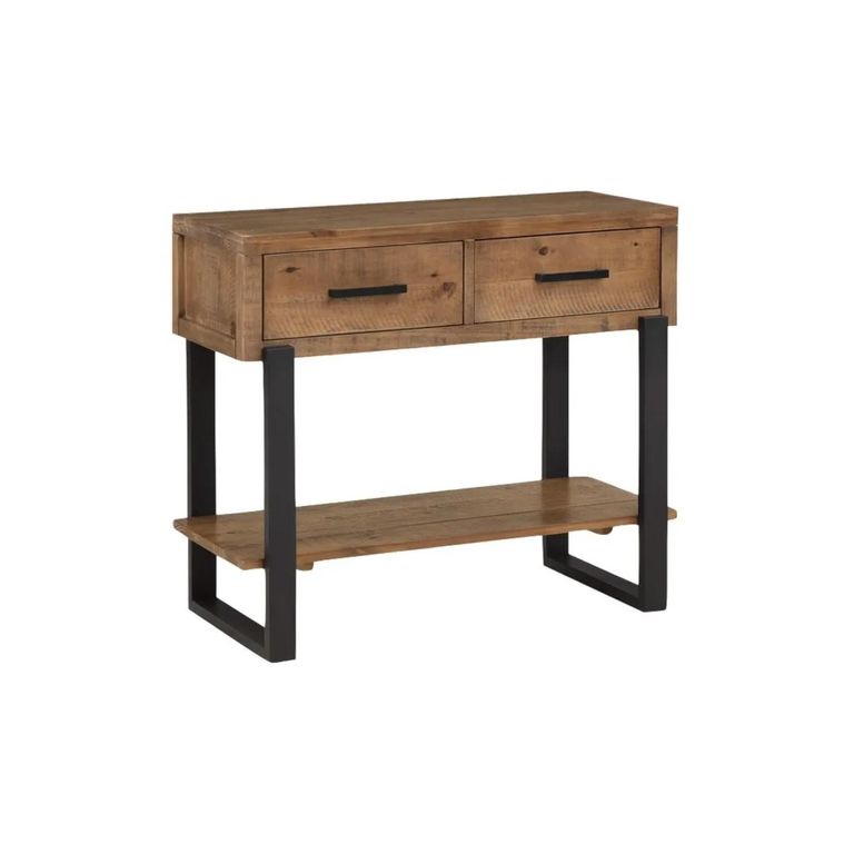 Pembroke Console Table - 2 Drawer - Rustic Pine
