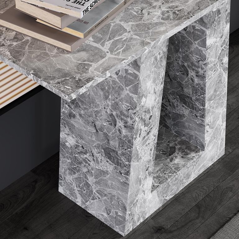 Milan Grey Marble Console Table