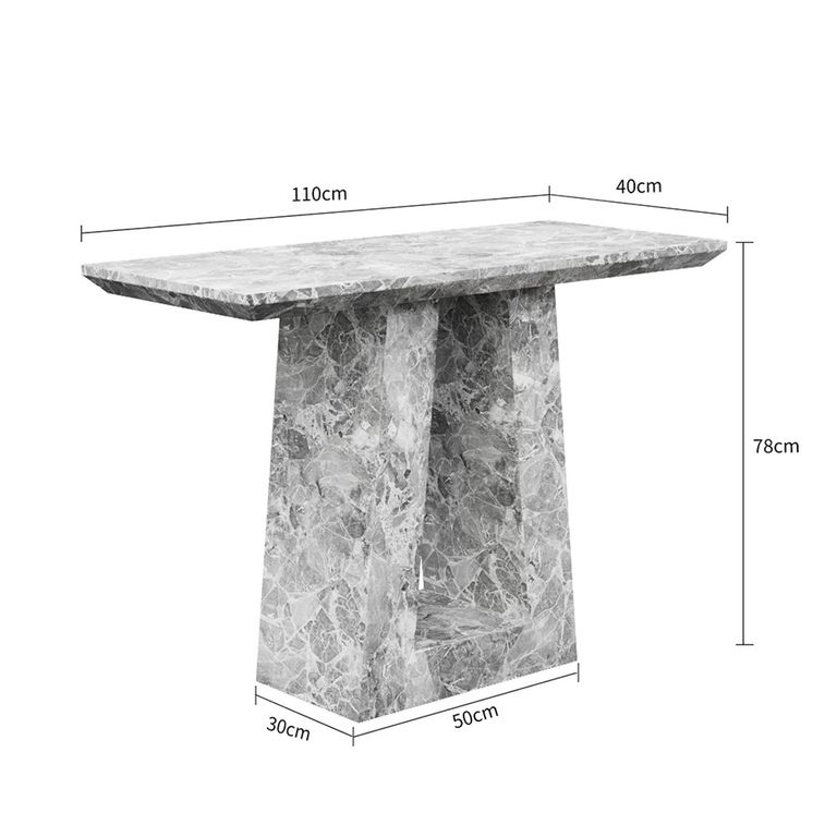 Milan Grey Marble Console Table