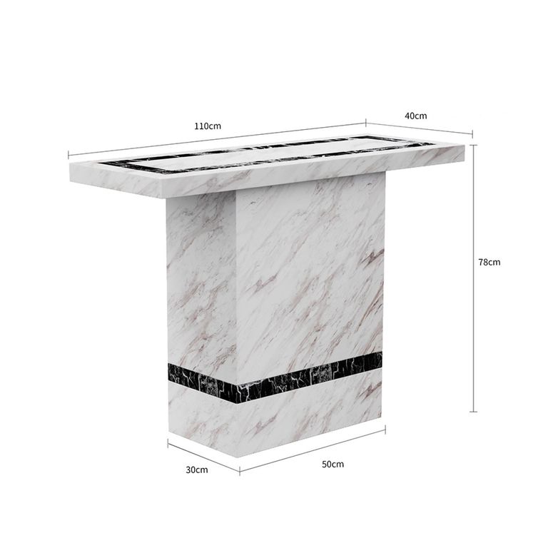 Rome Beige Marble Console Table