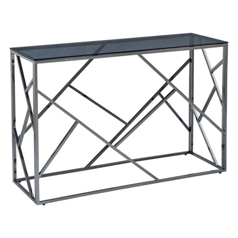 Cortez Console Table  Smoked Glass