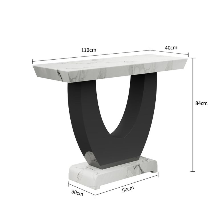Madrid Console Table - White Marble
