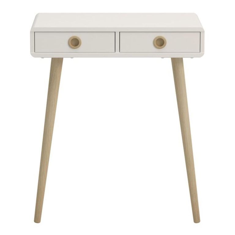 Clearance - Softline Console Table - 2 Drawer - Off White - A514