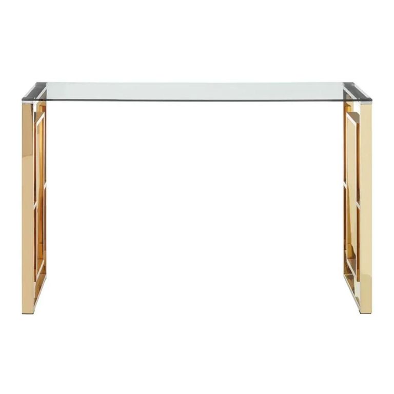 Clearance - Allure Console Table - Glass - Gold Base - FSS16606