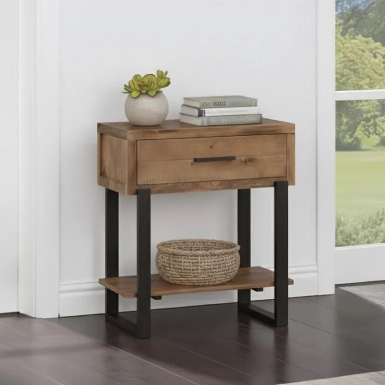 Clearance - Pembroke Console Table - 1 Drawer - Rustic Pine - A445