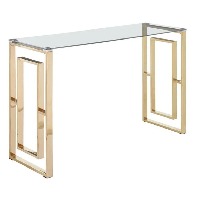 Clearance - Allure Console Table - Glass - Gold Base - FSS16606