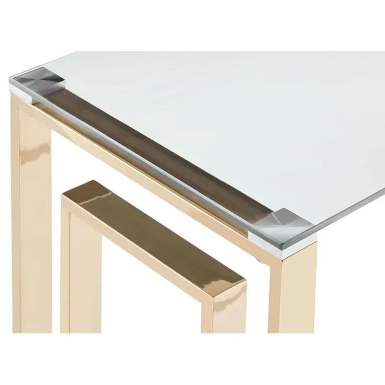 Clearance - Allure Console Table - Glass - Gold Base - FSS16606