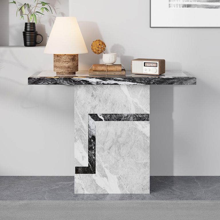 Venice Console Table - Armani Grey Engineered Marble