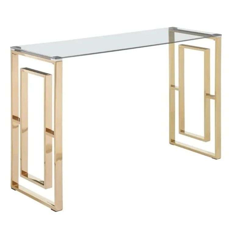 Clearance - Allure Console Table - Glass - Gold Base - FSS16549